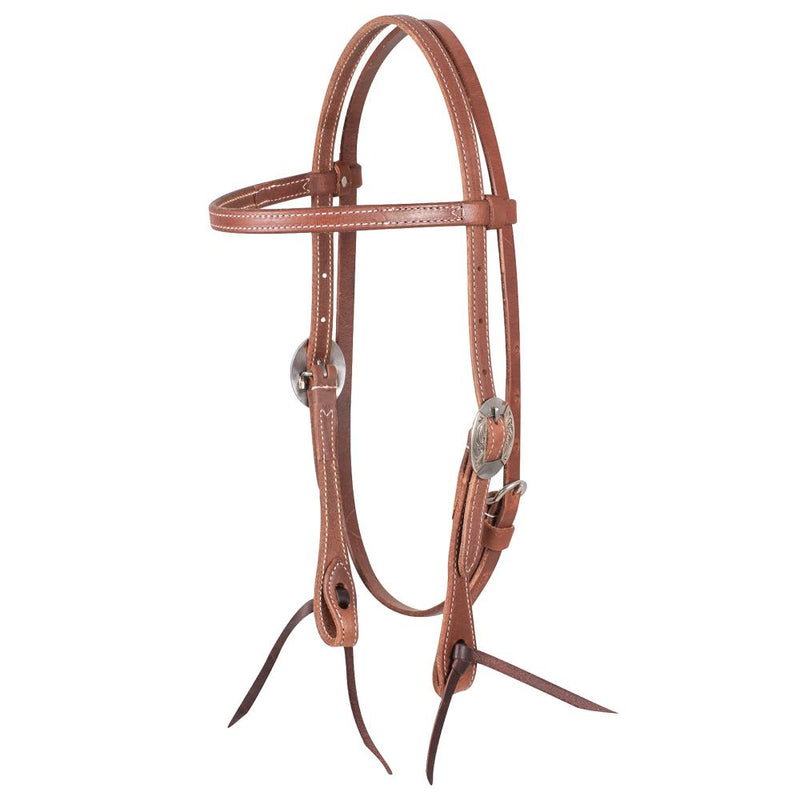 Canyon Buckle Harness Leather Browband Headstall