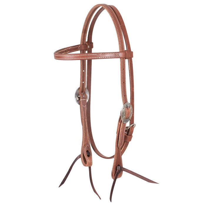 Canyon Buckle Harness Leather Browband Headstall