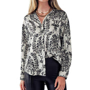 Trend:Notes Women's Elsie Button Down Satin Shirt