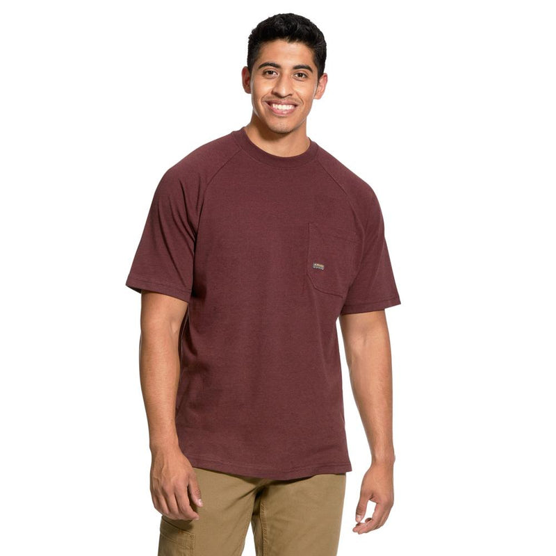 Men's Rebar Burgundy Cotton Strong Shirt