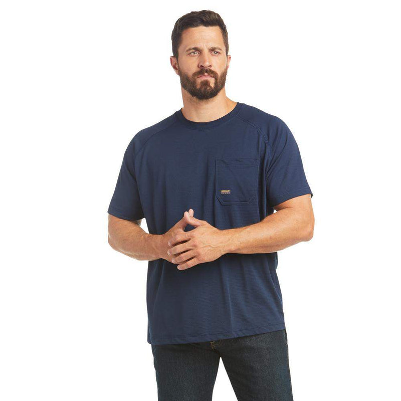Men's Rebar Navy Heat Fighter Shirt
