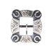 Mike Emberson Silver Horseshoe Bar Engraved 1 Inch Cart Buckle