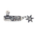 Mike Emberson Longhorn and Floral Engraved Mens Cowboy Spurs