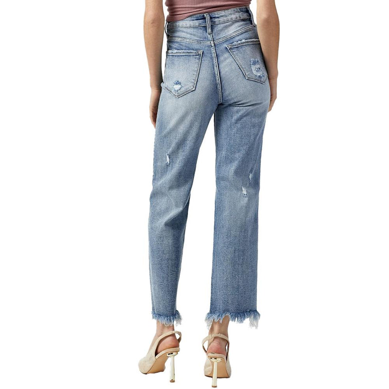 Women's Light High Rise Straight Jeans
