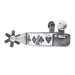 Mike Emberson Card Suite and Silver Engraved Scroll Short Shank Spurs