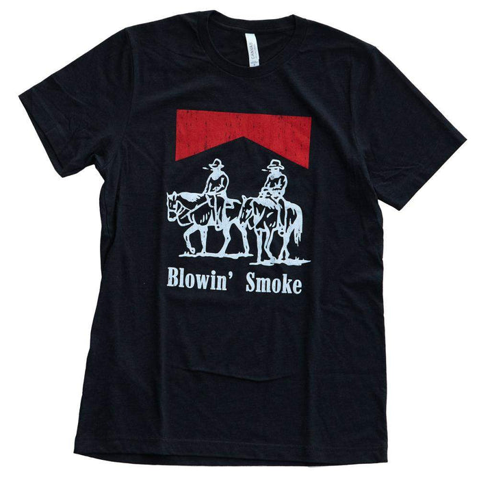 Southern Fried Designs Women's Blowin Smoke Black Tee