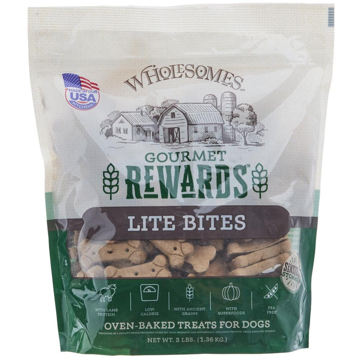 Wholesomes Rewards Lamb Lite Bites Biscuit Dog Treats