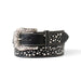Womens MF Black Stud Rhinestone Belt