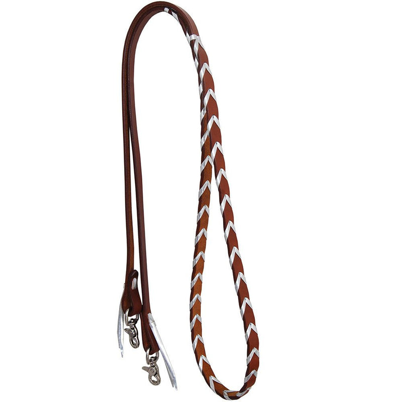 Leather Laced Barrel Reins