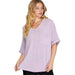 She & Sky Women's Lilac Drop Shoulder Sweater