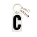 Marquee Letter C Keychain