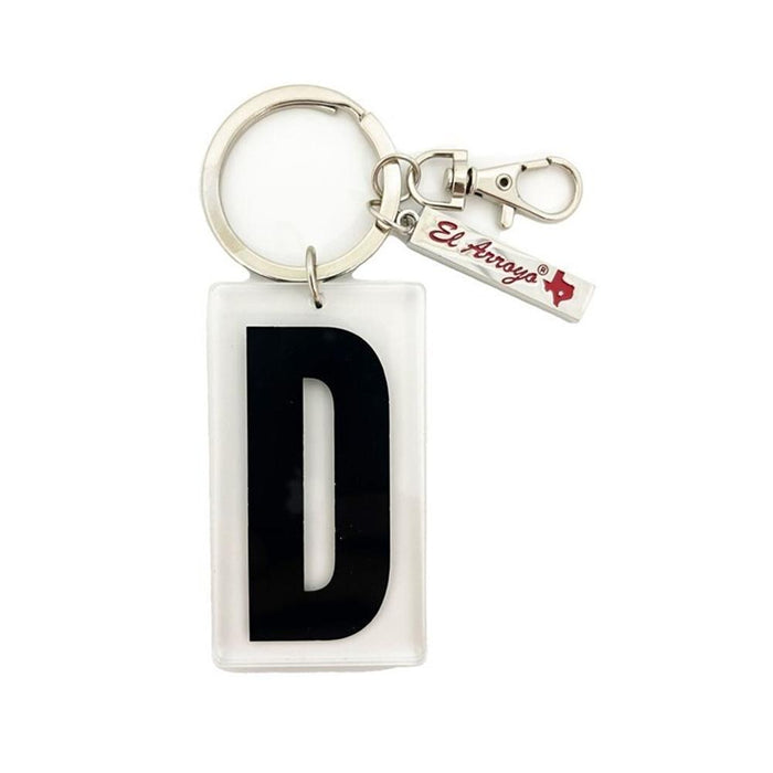 Marquee Letter D Keychain