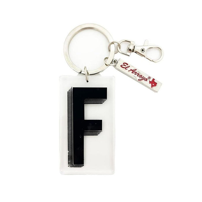 Marquee Letter F Keychain