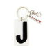 Marquee Letter J Keychain