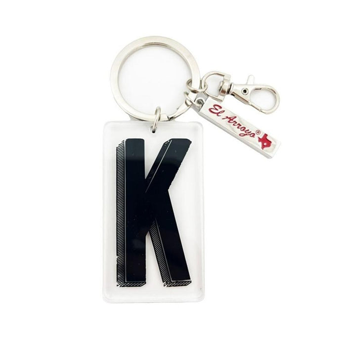 Marquee Letter K Keychain