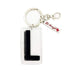 Marquee Letter L Keychain