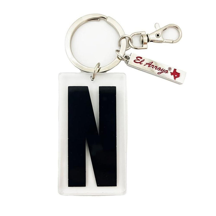 Marquee Letter N Keychain