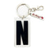 Marquee Letter N Keychain