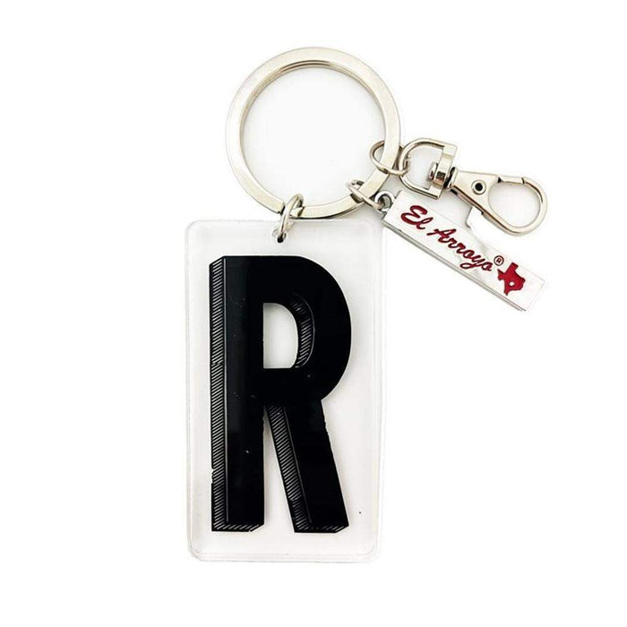 Marquee Letter R Keychain