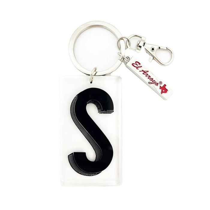 Marquee Letter S Keychain