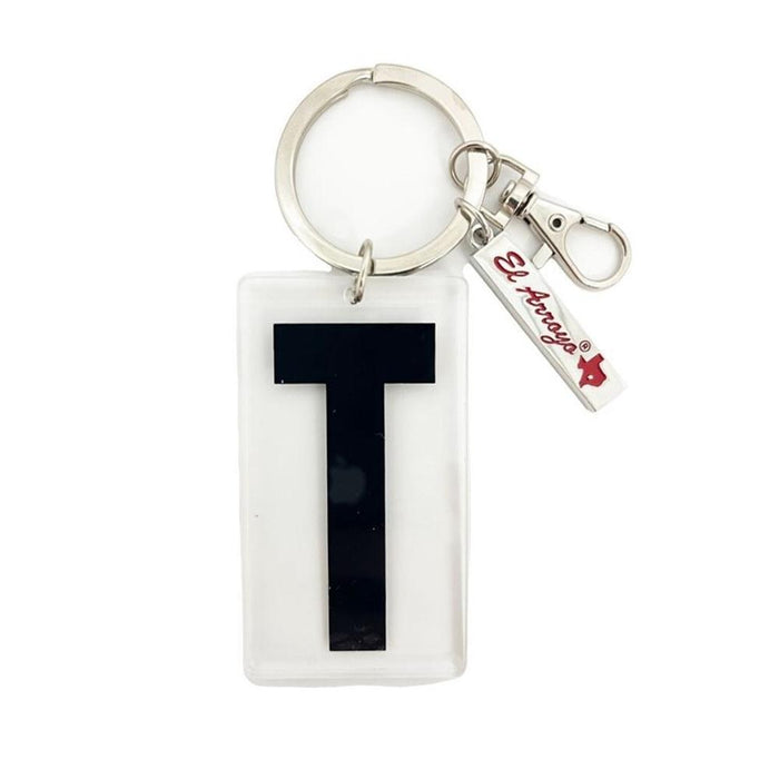 Marquee Letter T Keychain
