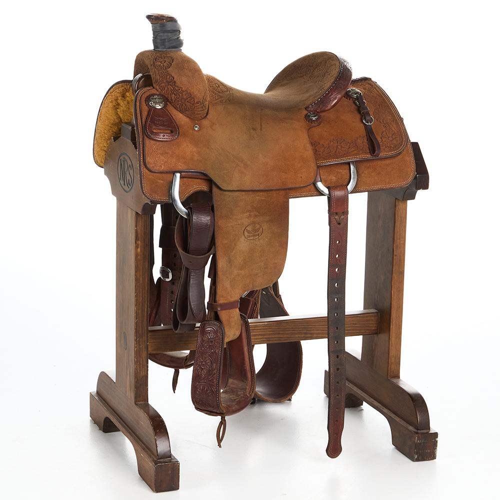 Nrs Roping Saddle NRS Used 14in Cactus Relentless Team Roping Saddle
