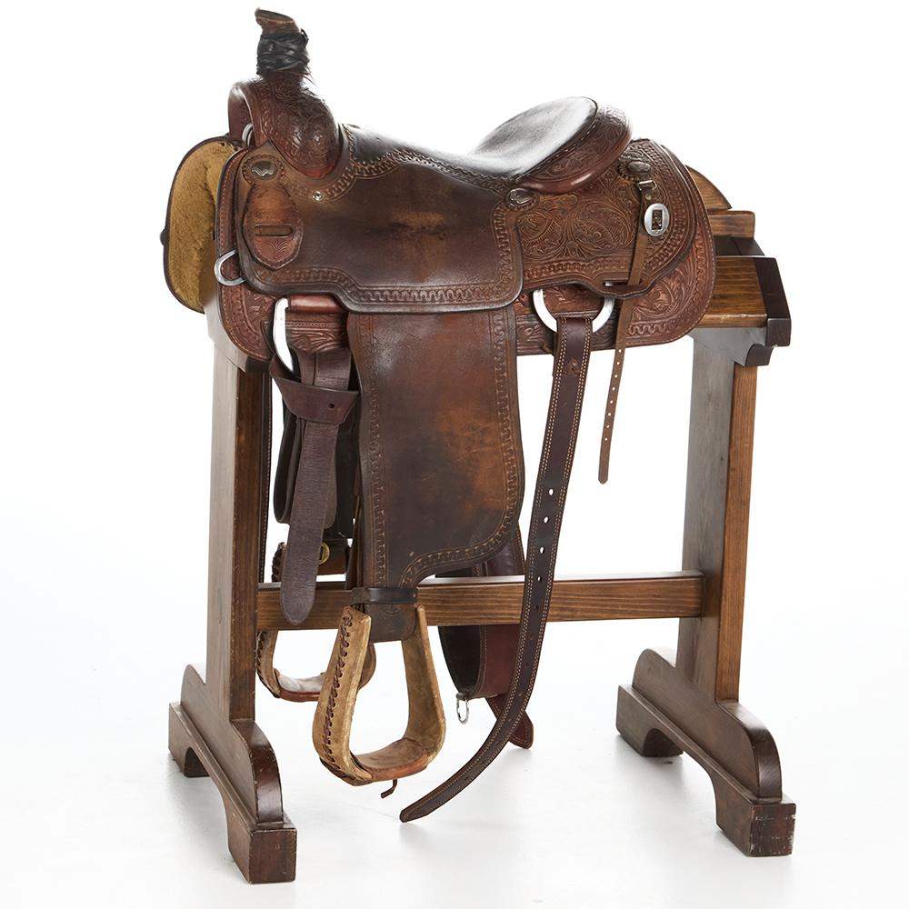 Nrs Roping Saddle NRS Used 14in Martin Team Roping Saddle