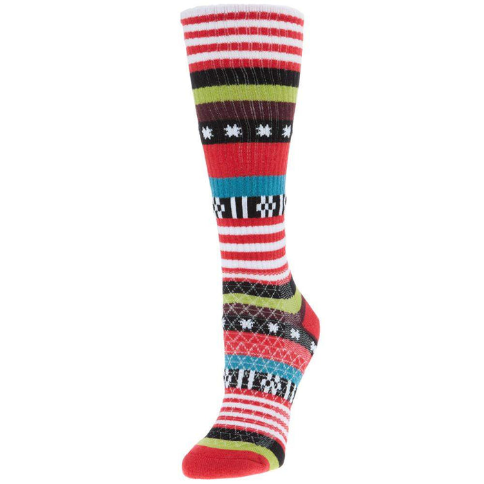 Fringe Serape Christmas Performance Crew Sock OSFM