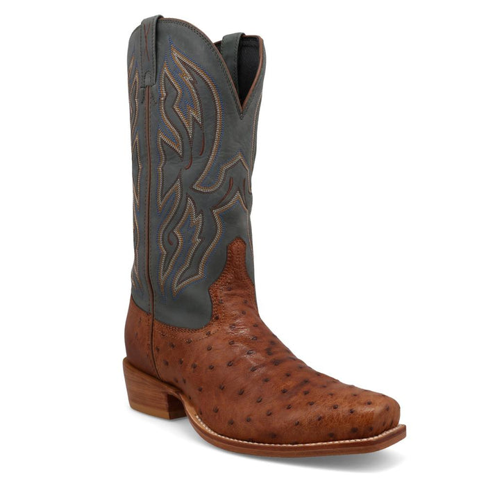 Mens Reserve Chestnut Full Quill Ostrich Vamp 13in Dark Grey Top