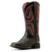 Womens Cattle Caite Stretchfit Black Deertan 12 In Top Cowgirl Boot