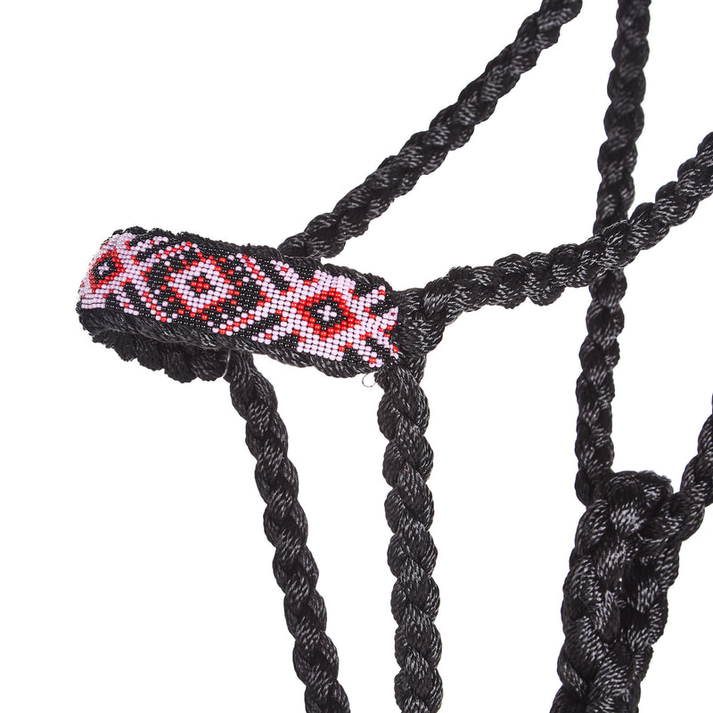 Cowboy Braided Black Halter and Lead