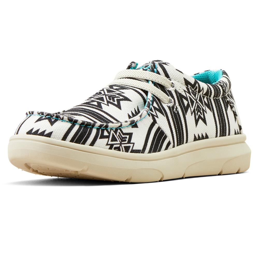 ARIAT - Sneaker Uomo Hilo Stretch - Modello Fiery Southwest Print/Denim Scuro - Leggere E Ammortizzate - Numero 39 EU