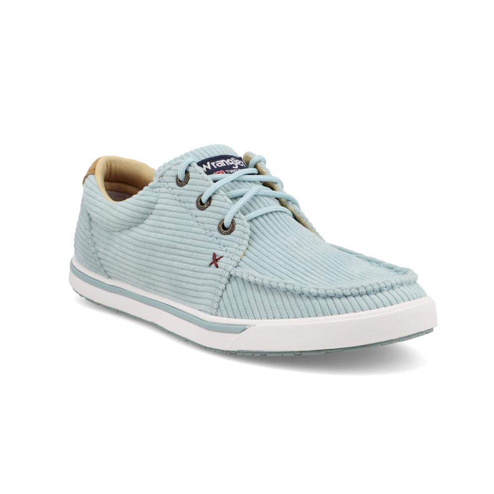 Twisted X Women`s Wrangler by Iced Aqua Corduroy Lace Up Kick