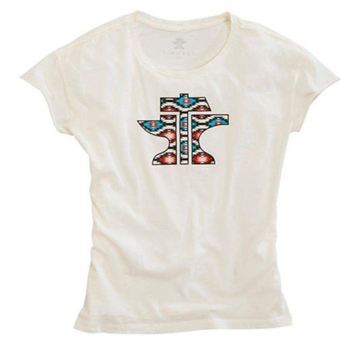 Tin Haul Women's White Anvil Graphic Tee