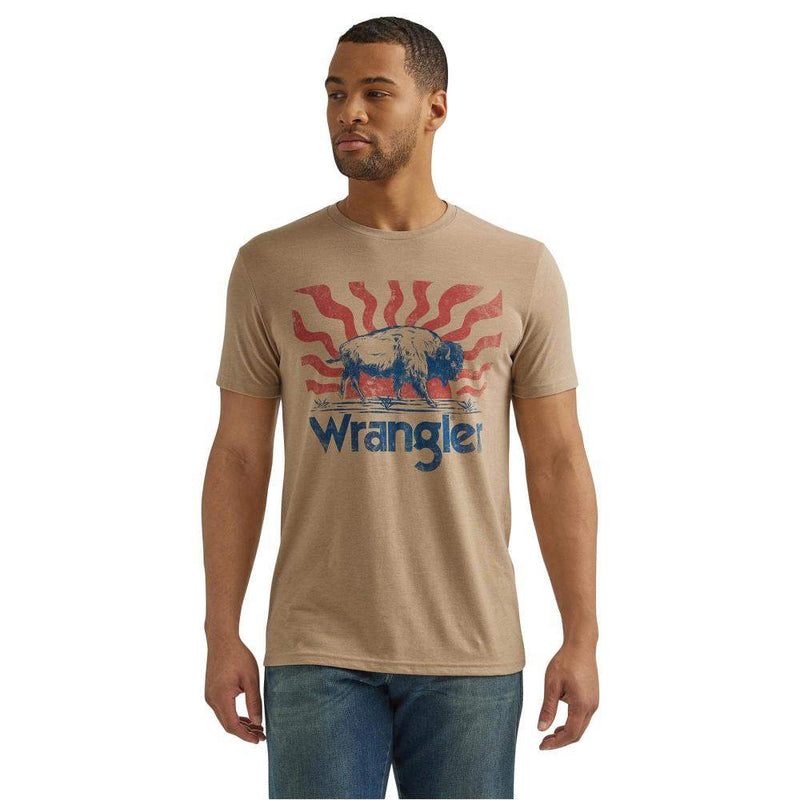 Wrangler Men's Bison Graphic T-Shirt