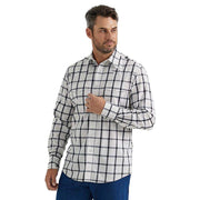 Men's Wrinkle Resist Plaid Western Snap Shirt