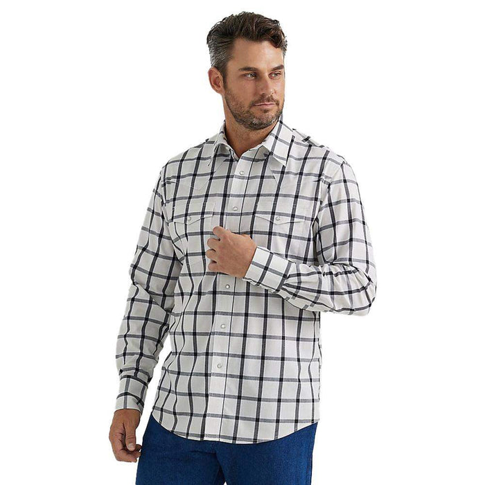 Men's Wrinkle Resist Plaid Western Snap Shirt
