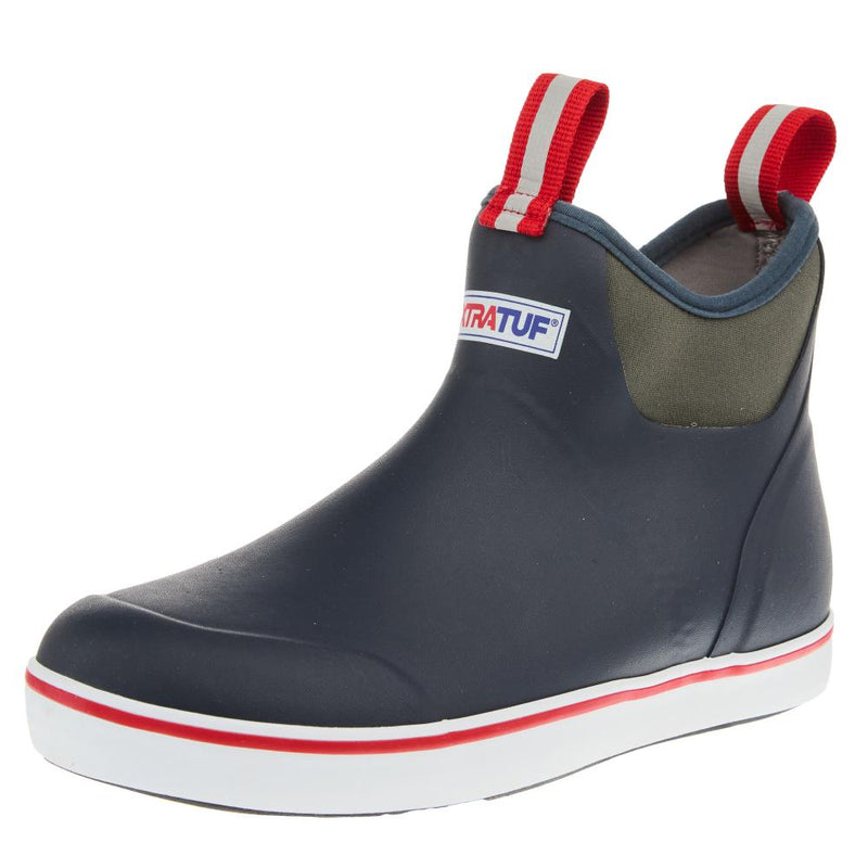 Men`s Navy and Red 6In Deck Boot