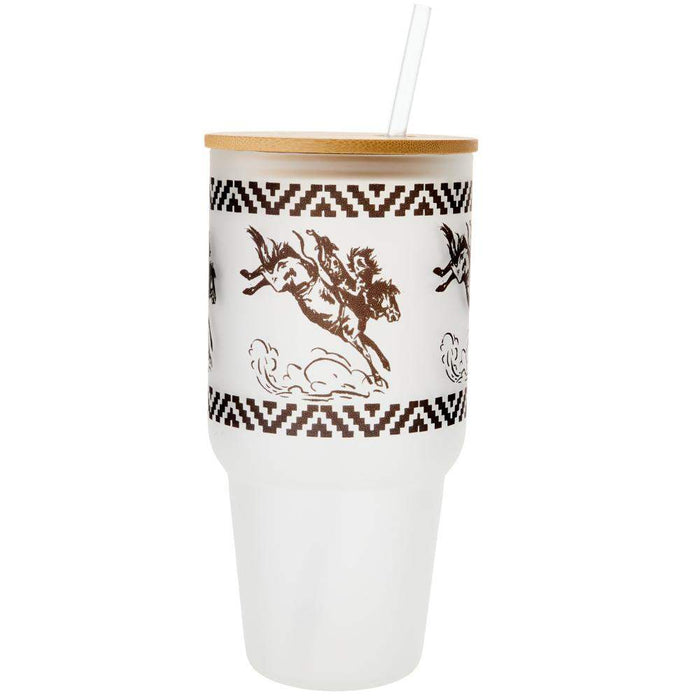 The Whole Herd Broncy 32 oz. Frosted Tumbler
