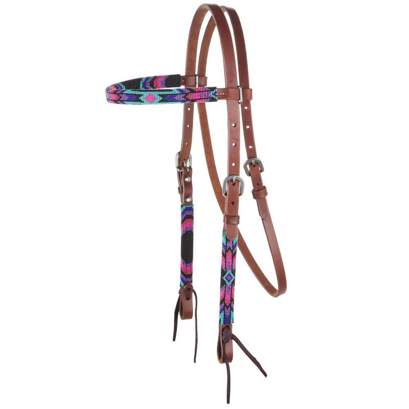 Cosmic Cowgirl Beaded Browband Headstall