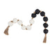 Black and White Paper Mache Beads