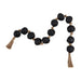 Mud Pie Black Paper Mache Beads