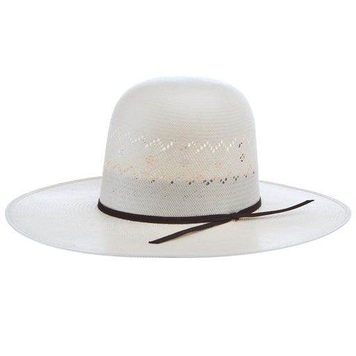 RK Ivory The Aztec 4 1/4in Brim Leather Sweat OC Straw Hat