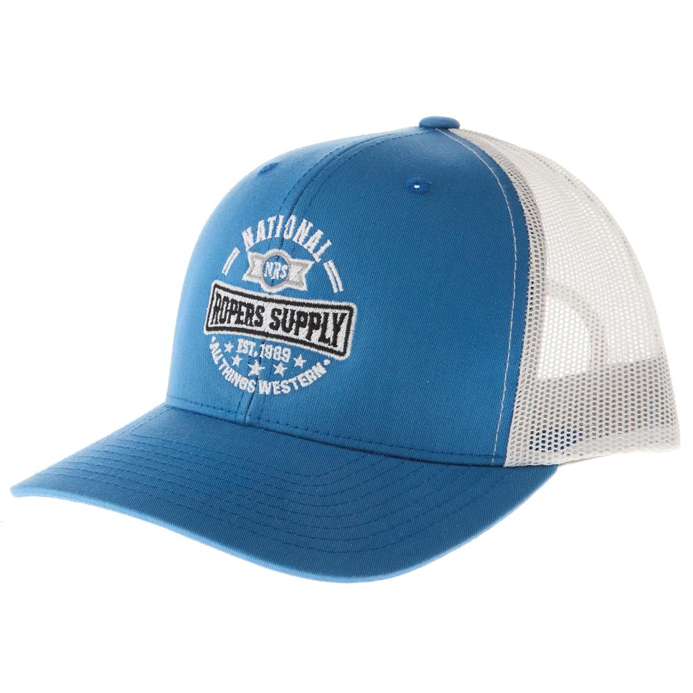 NRS Ranch National Ropers Supply Blue and Silver Cap