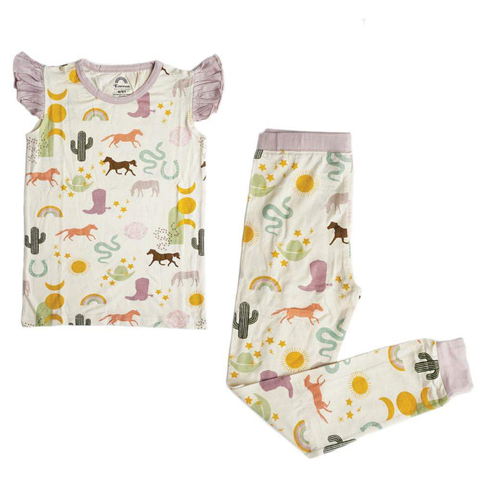 Emerson And Friends Girls Wild and Free Bamboo Kid Pajamas