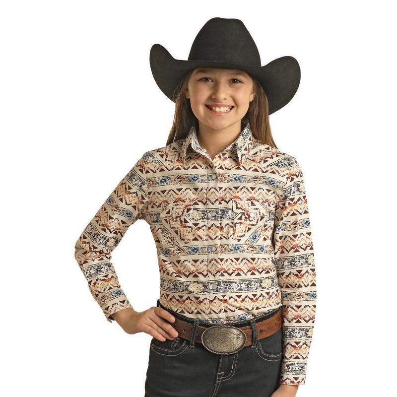 Panhandle Girls Long Sleeve Snap