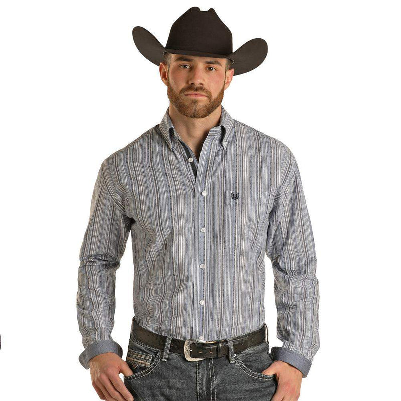 Mens Long Sleeve Button Down