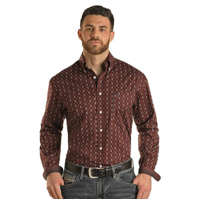 Panhandle Mens Long Sleeve Button