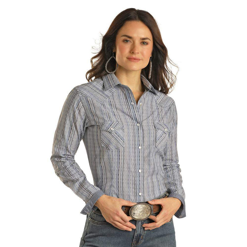 Panhandle Womens Long Sleeve Snap