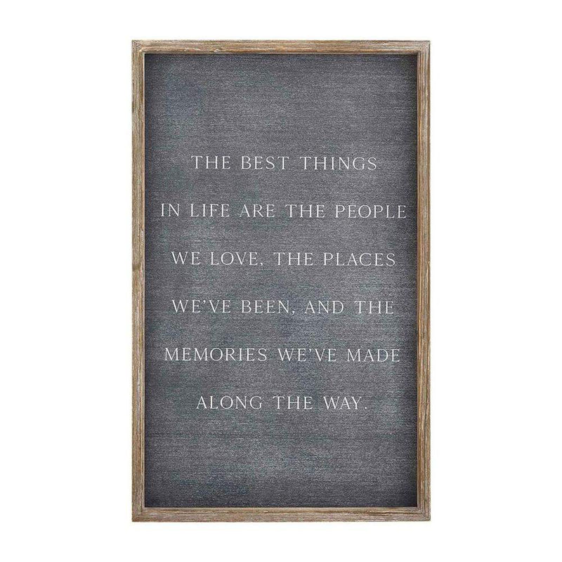 Mud Pie Best Things Wall Decor